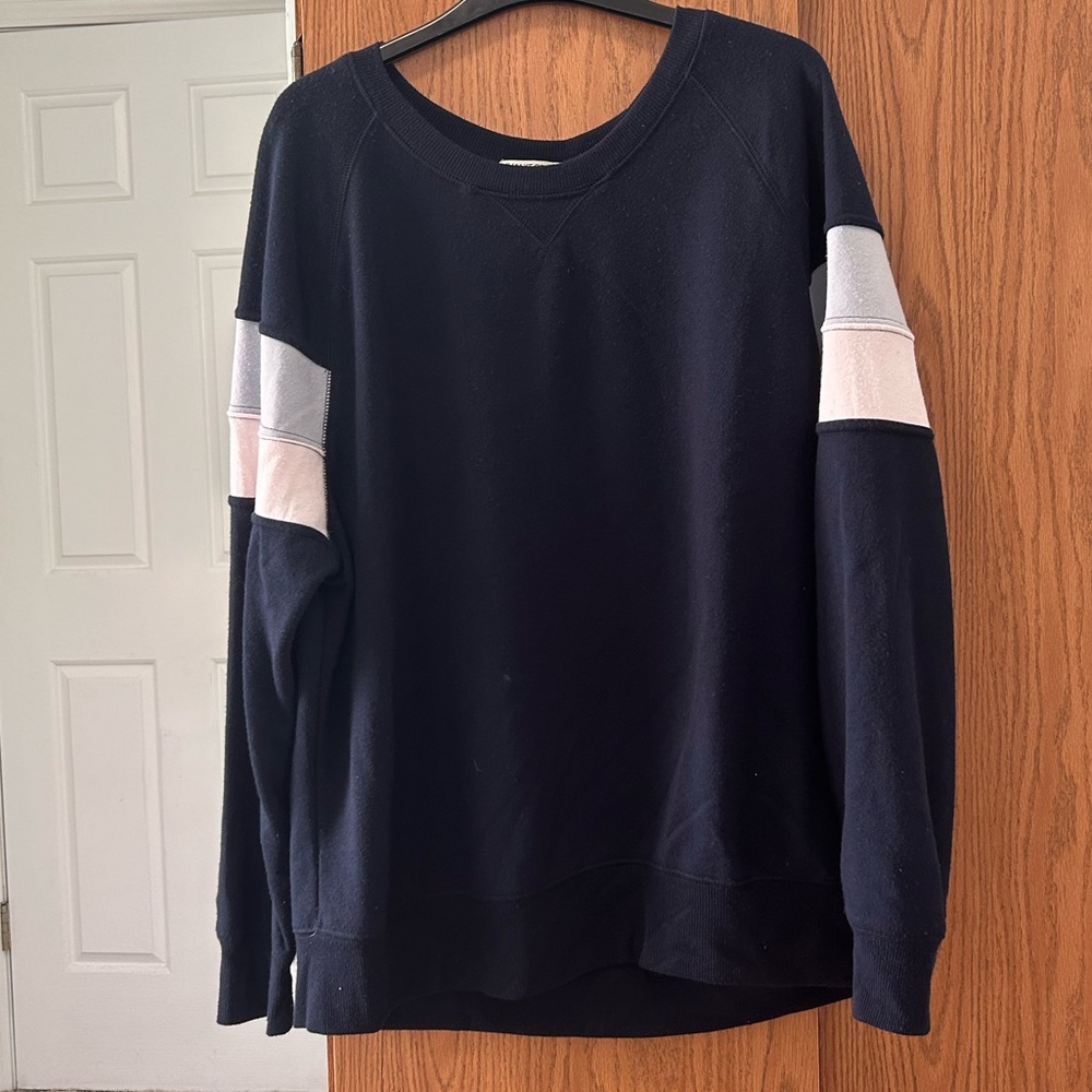 CHANCE OR FATE WOMEN’S SIZE EXTRA LARGE NAVY BLUE LONG SLEEVE TOP